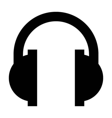 Kulaklıklar Düz Vektör Simgesi