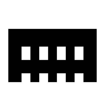 Bilgisayar Ram düz vektör simgesi