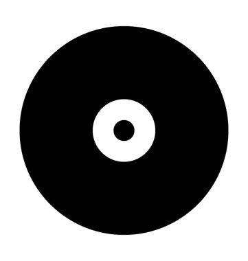 CD düz vektör simgesi
