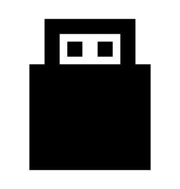 usb düz vektör simgesi