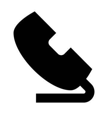 Alıcı düz vektör simgesi