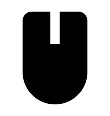 Bilgisayar fare düz vektör simgesi