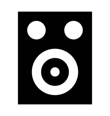 Hoparlör Düz Vektör Simgesi