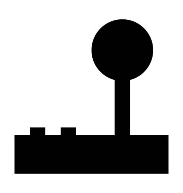 joystick düz vektör simgesi