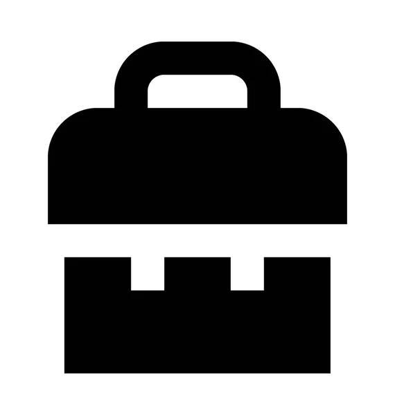 School Bag Flat Vector Icon — Stock Vector
