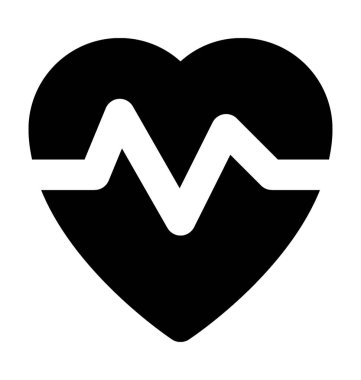 Yaşam çizgisi düz vektör simgesi