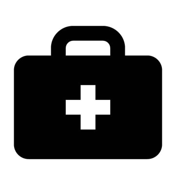 İlk yardım düz vektör simgesi