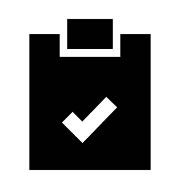 Reçete düz vektör simgesi