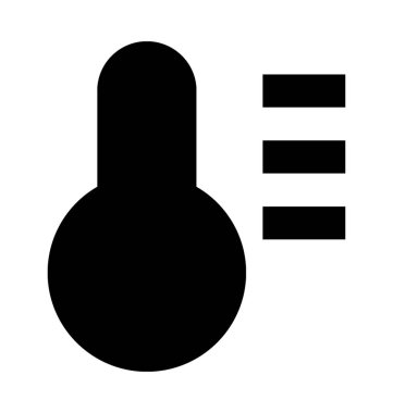 Termometre Düz Vektör Simgesi