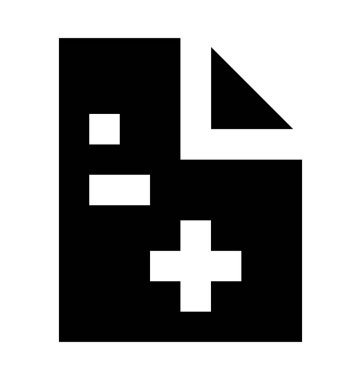 Tıbbi rapor düz vektör simgesi