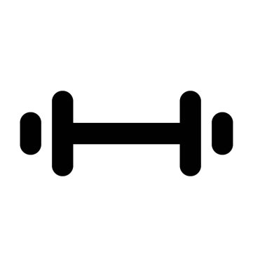 dambıl düz vektör simgesi