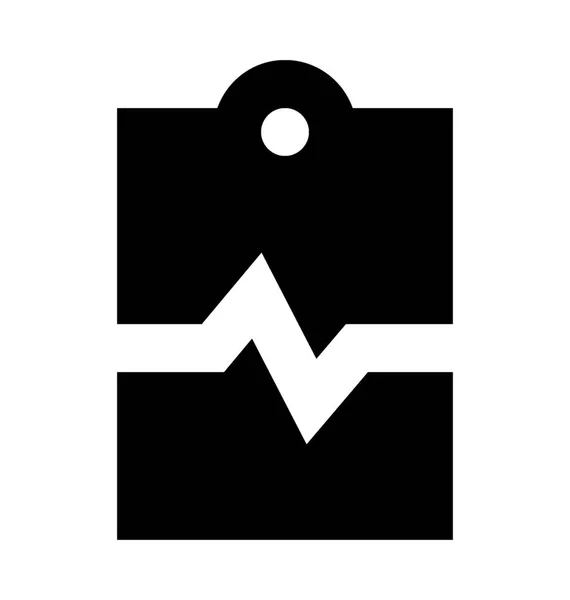 Medisch Rapport Platte Vector Icon — Stockvector