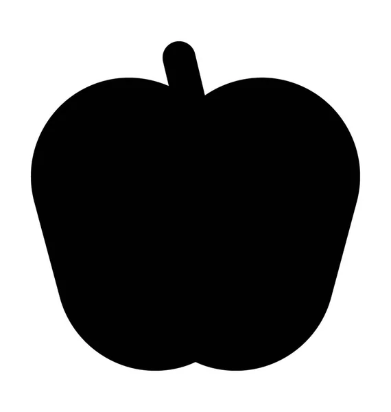 Яблуко Плоский Вектор Значок — стоковий вектор