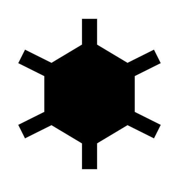 Icône Vectorielle Plate Molécule — Image vectorielle
