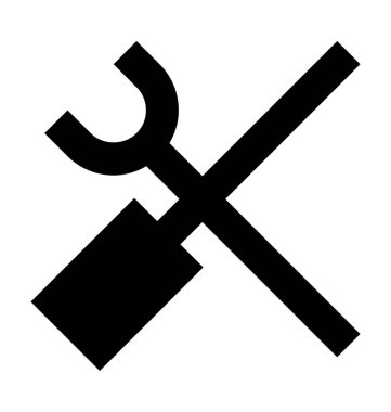 ayarlar düz vektör simgesi