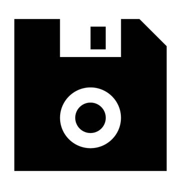 Disket düz vektör simgesi