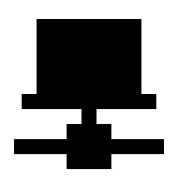 Klasör Paylaşım düz vektör simgesi