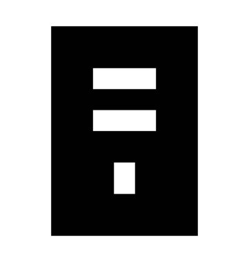 PC kule düz vektör simgesi