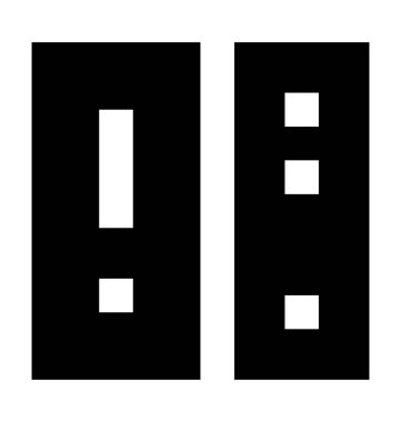 Dosya klasörleri düz vektör simgesi