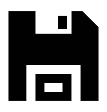 Disket düz vektör simgesi