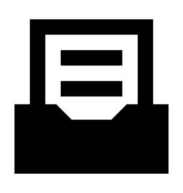 Dosya depolama düz vektör simgesi 