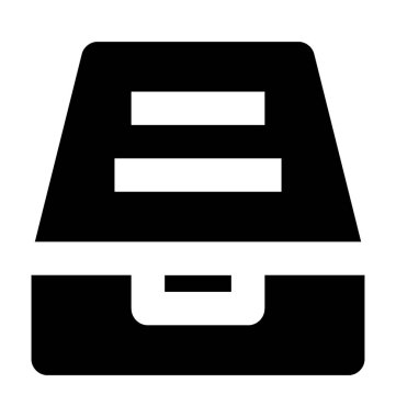 Dosya klasörleri düz vektör simgesi