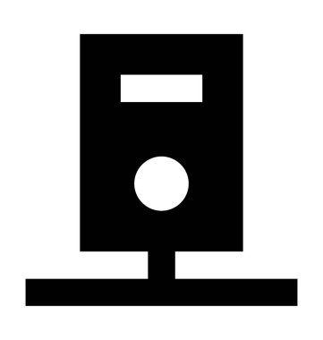 Sunucu Düz Vektör Simgesi