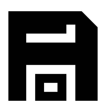 Disket düz vektör simgesi