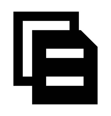 Uzantılı dosyalar düz vektör simgesi