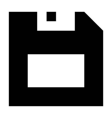 Disket düz vektör simgesi