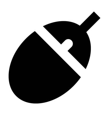 Bilgisayar fare düz vektör simgesi