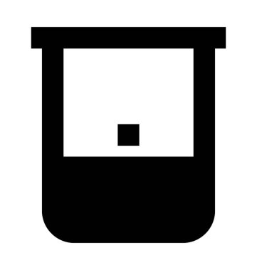 Kabı düz vektör simgesi