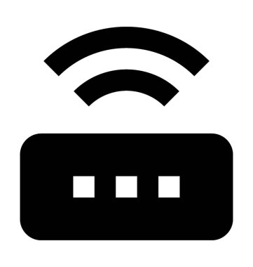 Wifi Yönlendirici Düz Vektör Simgesi