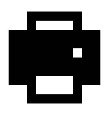 Yazıcı Düz Vektör Simgesi