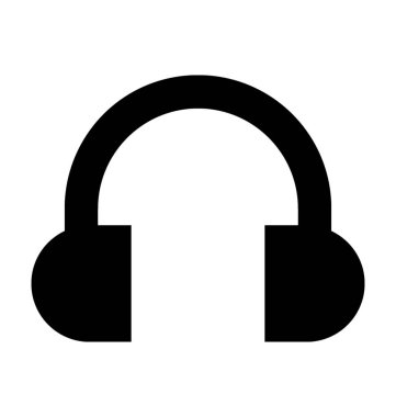 Kulaklıklar Düz Vektör Simgesi