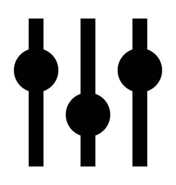 dengeleyici düz vektör simgesi