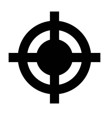 hedef düz vektör simgesi