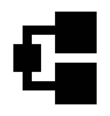 Klasör paylaşımı düz vektör simgesi