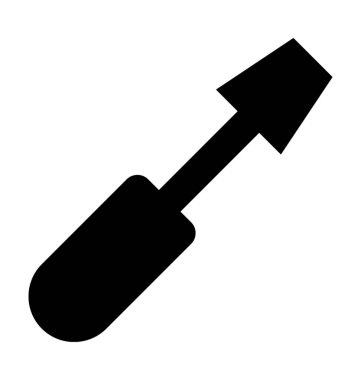 Tornavida Düz Vektör Simgesi