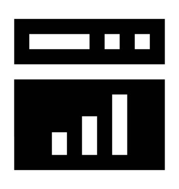 Sayfa sıralaması düz vektör simgesi