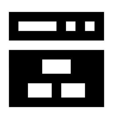 Web düzen düz vektör simgesi