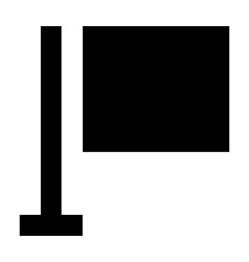 Bayrak Düz Vektör Simgesi