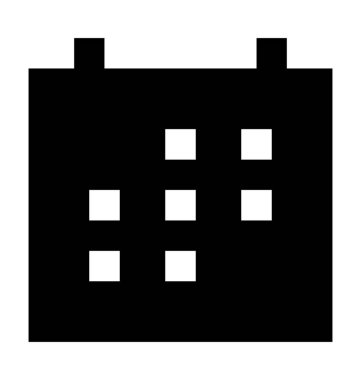 Takvim Düz Vektör Simgesi