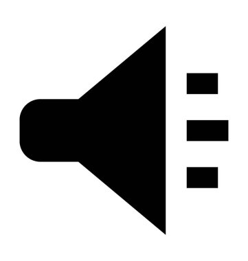 megafon düz vektör simgesi