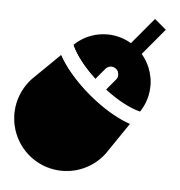 Bilgisayar fare düz vektör simgesi