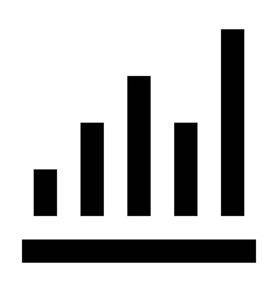 Seo Graph Flat Vector Icon — Vector de stoc