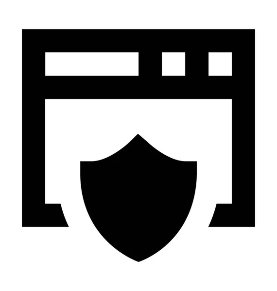 Web Security Flat Vector Icono — Archivo Imágenes Vectoriales