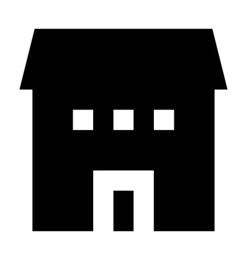 ev düz vektör simgesi 