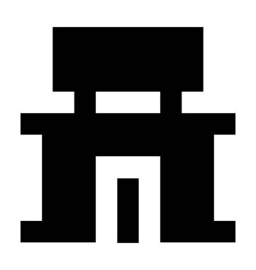 piyasa düz vektör simgesi