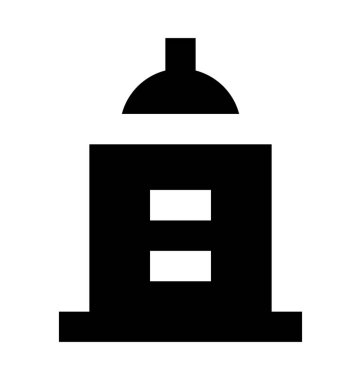 Mezar düz vektör simgesi